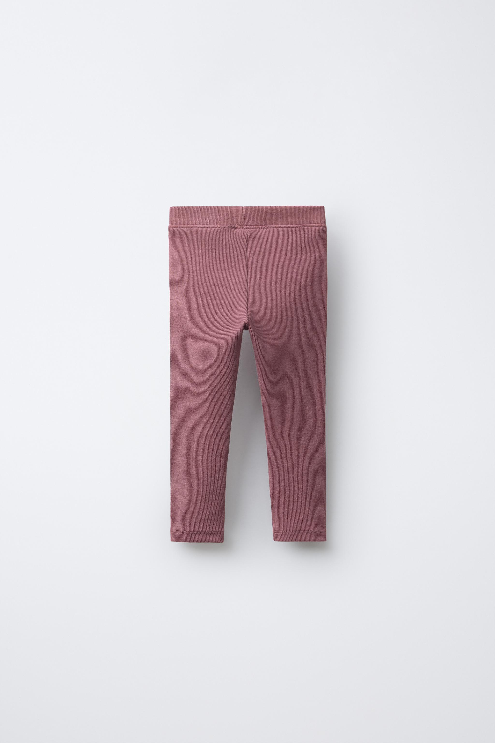 LOT DE DEUX LEGGINGS IMPRIMÉ ET UNI